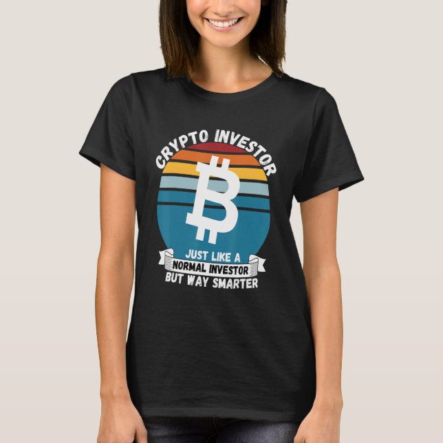 Crypto Investerare Plan B Håll Krypto Blockchain   T Shirt (Framsida)