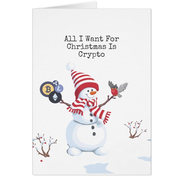 Crypto Jul Tomte Kort (Framsidan)