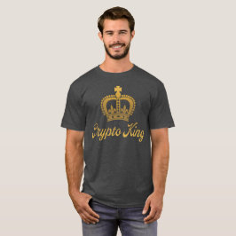 Crypto King T-shirt i Charcoal och Guld