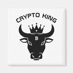Crypto Kung Personlig White Magnet
