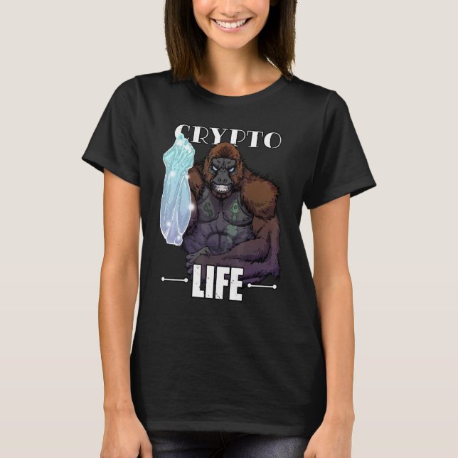 Crypto Life Diamond Händer Memes Manar Women Pappa T Shirt (Framsida)