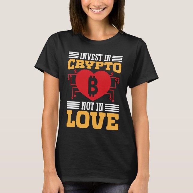 Crypto Lover Cryptocurrency Blockchain Trader Fina T Shirt (Framsida)