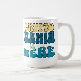 Crypto Mania Retro Blue Mugg