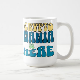 Crypto Mania Retro Blue Mugg