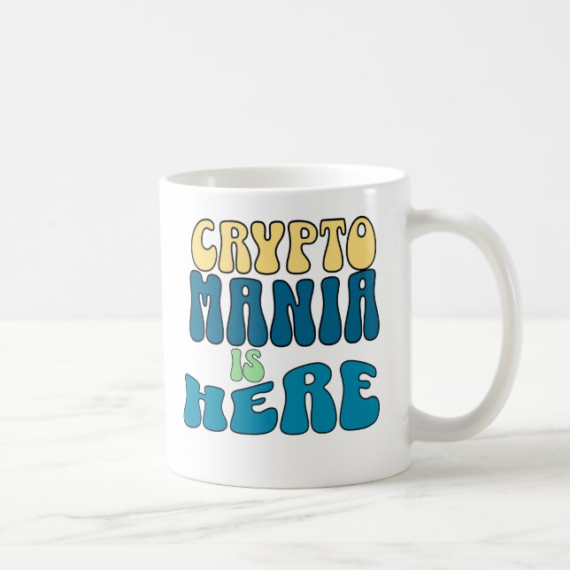 Crypto Mania Retro Blue Mugg (Höger)
