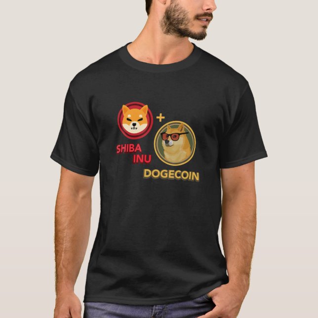 Crypto MEME SHIBA INU DOGECOIN HODL to be Rik M T Shirt (Framsida)