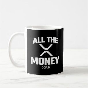 Crypto Meme XRP Kryptovaluta Allt Pengar Citat Kaffemugg