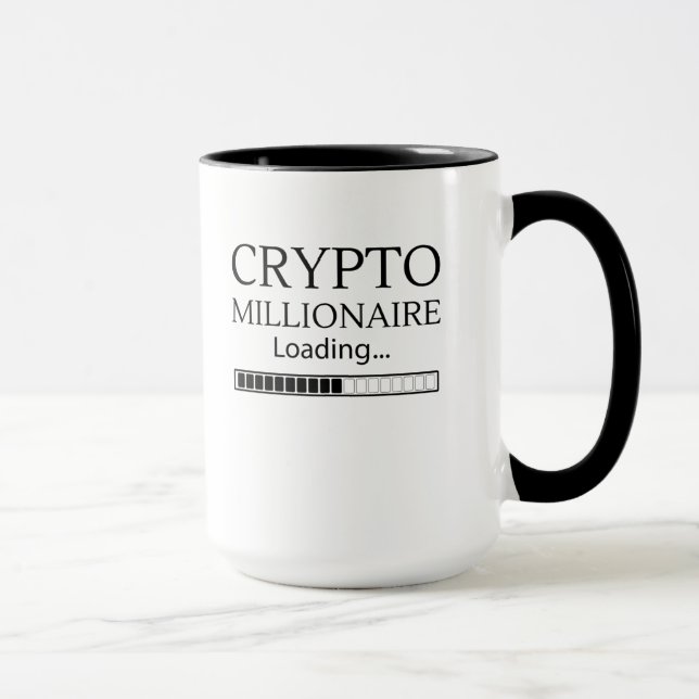 Crypto Millionaire-inläsning väntetid Mugg (Höger)