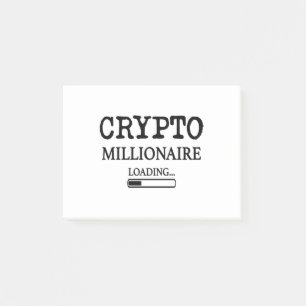 Crypto Millionaire-laddning Post-it Block