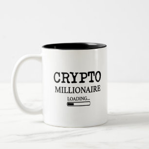 Crypto Millionaire-laddning Två-Tonad Mugg