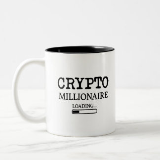 Crypto Millionaire-laddning Två-Tonad Mugg