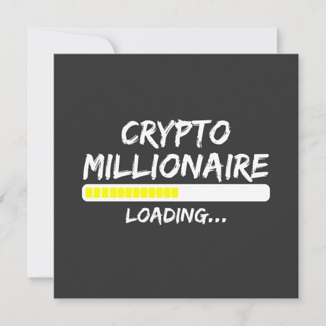 Crypto Millionaire Loading Bitcoin Kort (Framsida)
