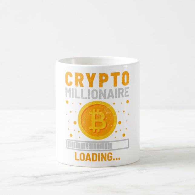 Crypto Millionaire Loading Kaffemugg (Center)