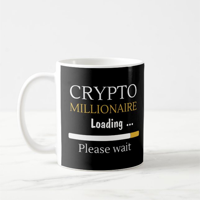 Crypto Millionaire Loading lustig online trading Kaffemugg (Vänster)