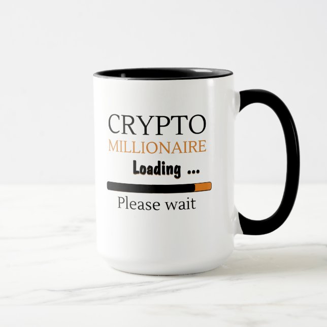 Crypto Millionaire Loading lustig trading nft Mugg (Höger)
