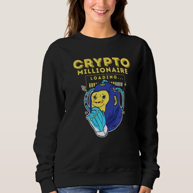Crypto Millionaire Loading Premium T Shirt (Framsida)