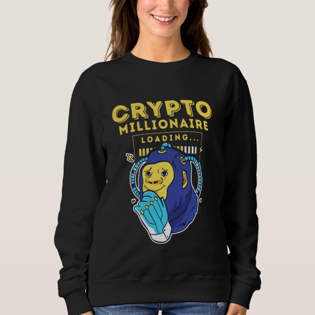 Crypto Millionaire Loading T Shirt (Framsida)