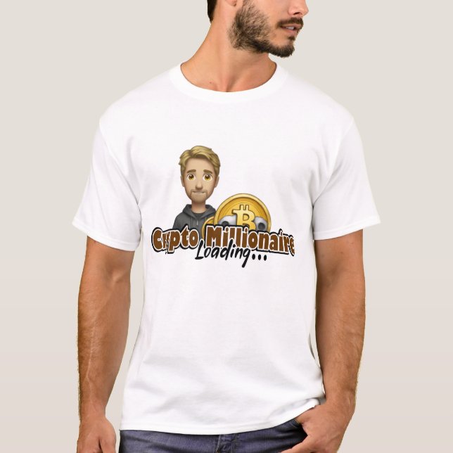 Crypto Millionaire Loading T Shirt (Framsida)