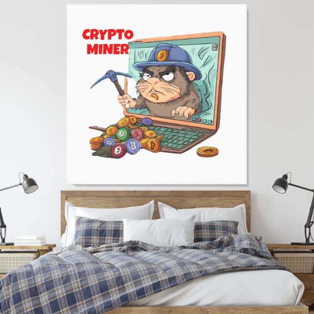Crypto Miner Canvastryck (Insitu (sovrum))