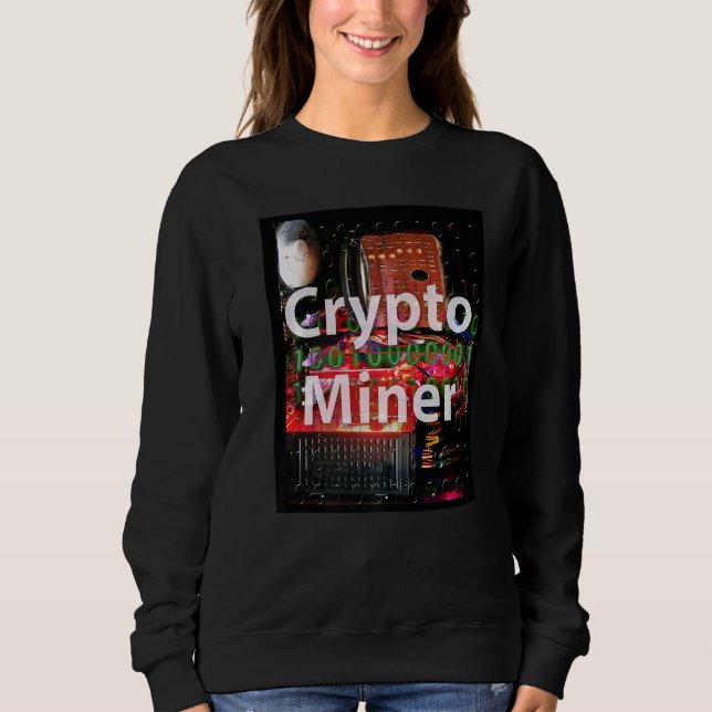 Crypto Miner Computer T Shirt (Framsida)