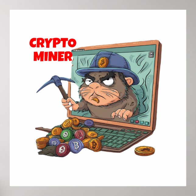 Crypto Miner Poster (Framsidan)