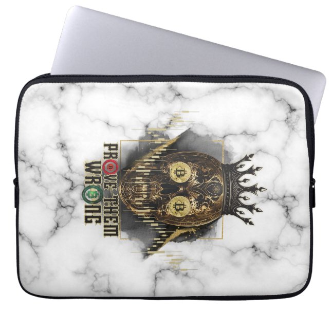 Crypto Motivation | Bitcoin | Prove them wrong  Laptop Fodral (Framsidan)