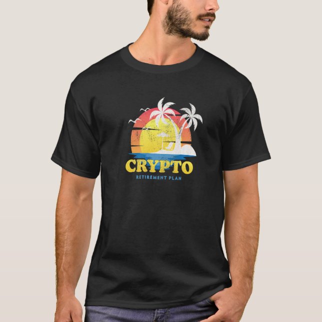 Crypto My Pension Plan Lung Investing 9 T Shirt (Framsida)