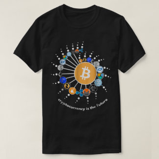 Crypto-nätverk Digital Design T Shirt