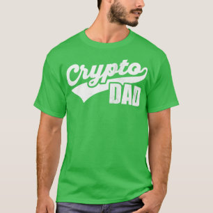 Crypto Pappa Coola Vintage Athletic Fars dag T Shirt