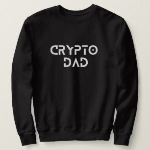 Crypto Pappa Trader Bitcoin HODL Fars dag Lång Ärmad Tröja