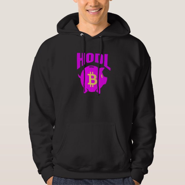 Crypto Piggy Bank Hoodie (Framsida)
