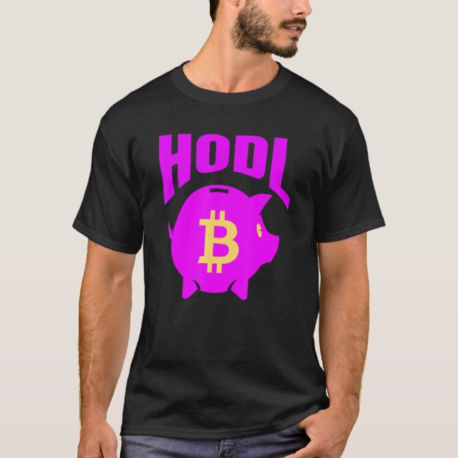 Crypto Piggy Bank T Shirt (Framsida)