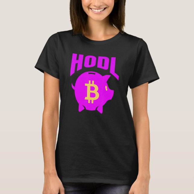 Crypto Piggy Bank T Shirt (Framsida)