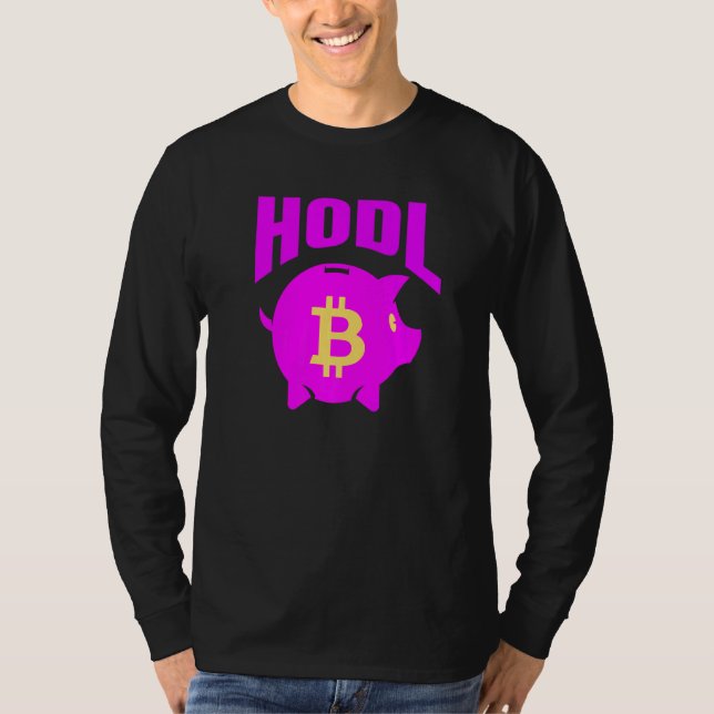 Crypto Piggy Bank T Shirt (Framsida)