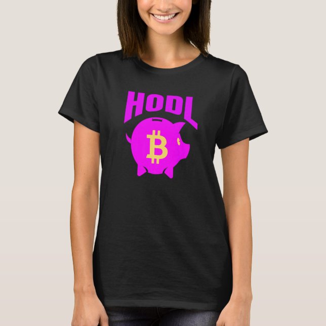 Crypto Piggy Bank T Shirt (Framsida)