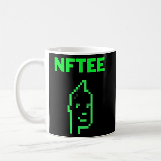 Crypto Punk Nftee [Nft Non Funsible Tokens] Kaffemugg (Vänster)