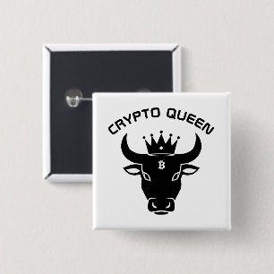 Crypto Queen Personlig White Knapp