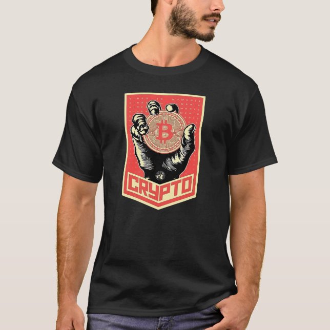 Crypto Revolution Art T Shirt (Framsida)