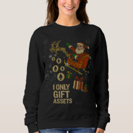 Crypto Sleigh Ride™ Santa Högtid för ETH Stakers T Shirt