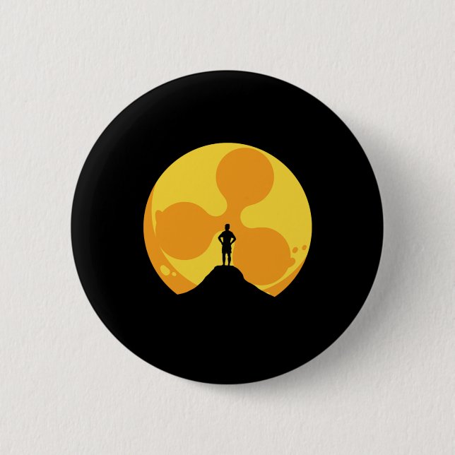 Crypto Sol Ripple XRP Cryptocurrency Money Gift Knapp (Framsida)