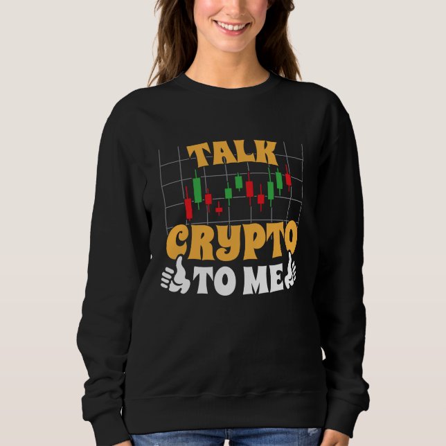 Crypto Trader Cryptocurrency Blockchain Hodl Candl T Shirt (Framsida)
