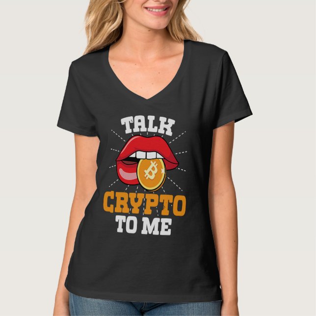 Crypto Trader Cryptocurrency Blockchain Hodl Candl T Shirt (Framsida)