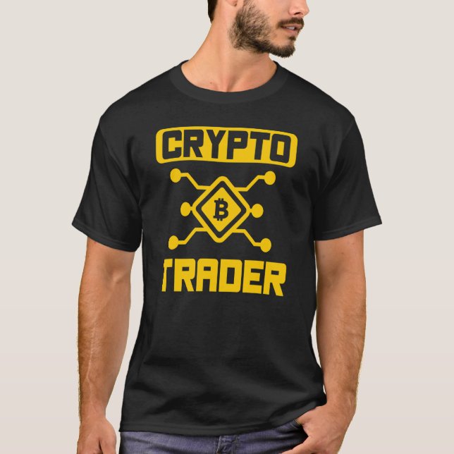 Crypto Trader Cryptos Trading Trade T Shirt (Framsida)