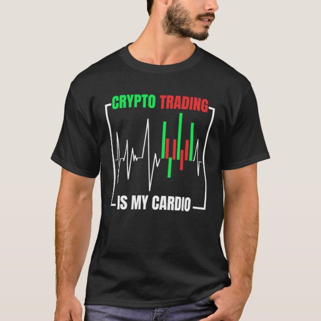 Crypto Trading Cryptocurrency Trader T Shirt (Framsida)