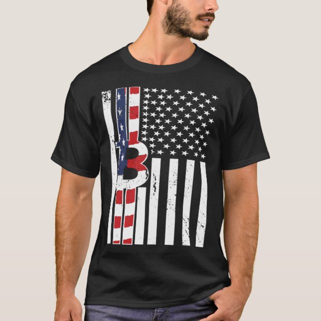 Crypto USA flagga Bitcoin Cryptovalutor Crypto Tr T Shirt (Framsida)