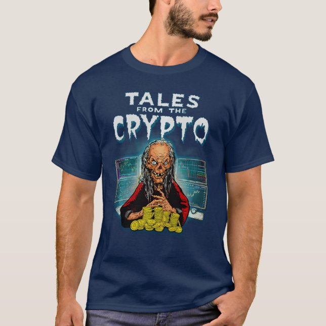 CRYPTOALES rolig kryptovalutagrävare serie BTC ko T Shirt (Framsida)