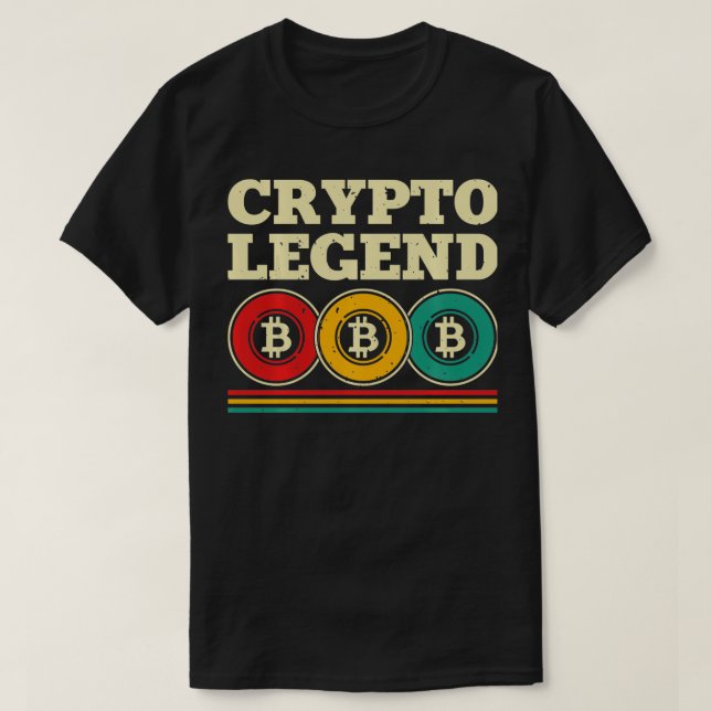 CryptoBitcoin för Crypto Bitcoin Älskare s T Shirt (Design framsida)