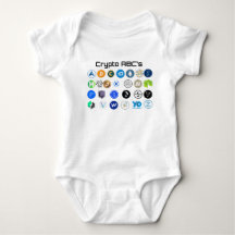 Cryptocurrency ABCS dräkt för baby