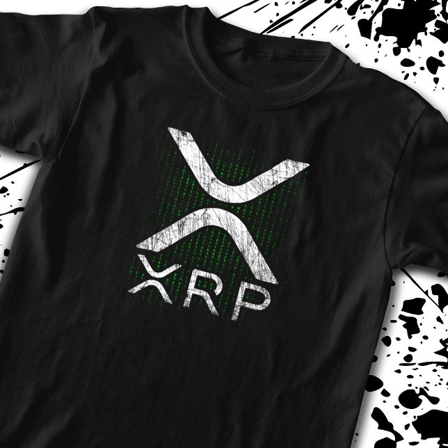 Cryptocurrency Binary Code XRP Hodlers Crypto Memi T Shirt (Skapare uppladdad)