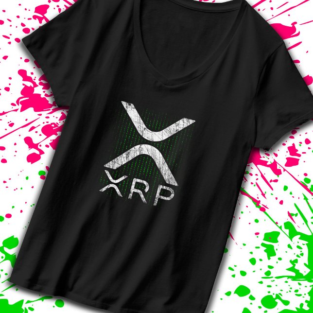Cryptocurrency Binary Code XRP Hodlers Crypto Memi T Shirt (Skapare uppladdad)
